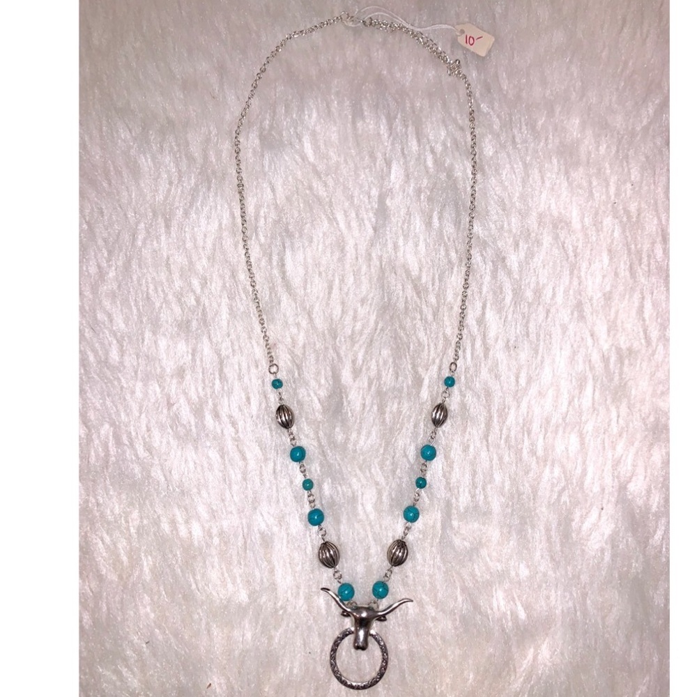 Longhorn Western Necklace